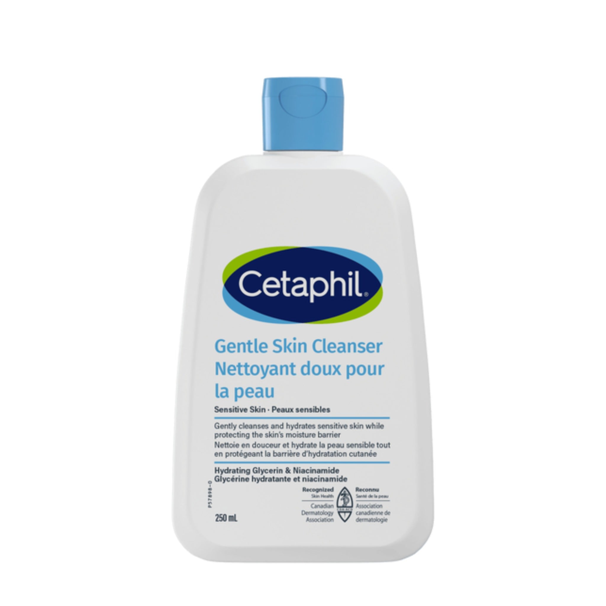 Cetaphil Gentle Skin Cleanser bottle 250ml for sensitive skin, mild non-foaming face and body wash – at bskinenvie.
