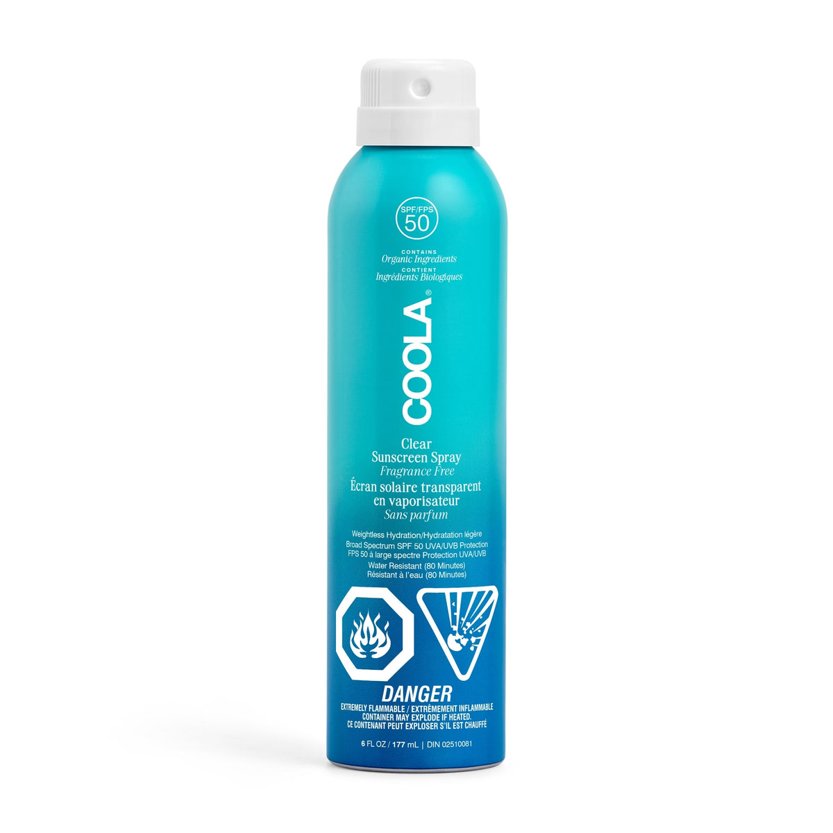 Clear Sunscreen Spray SPF 50 - Fragrance Free