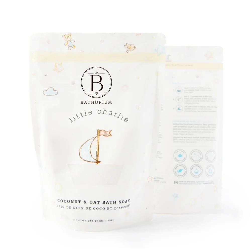 Soin pour le bain à la noix de coco et à l'avoine pour enfants Little Charlie