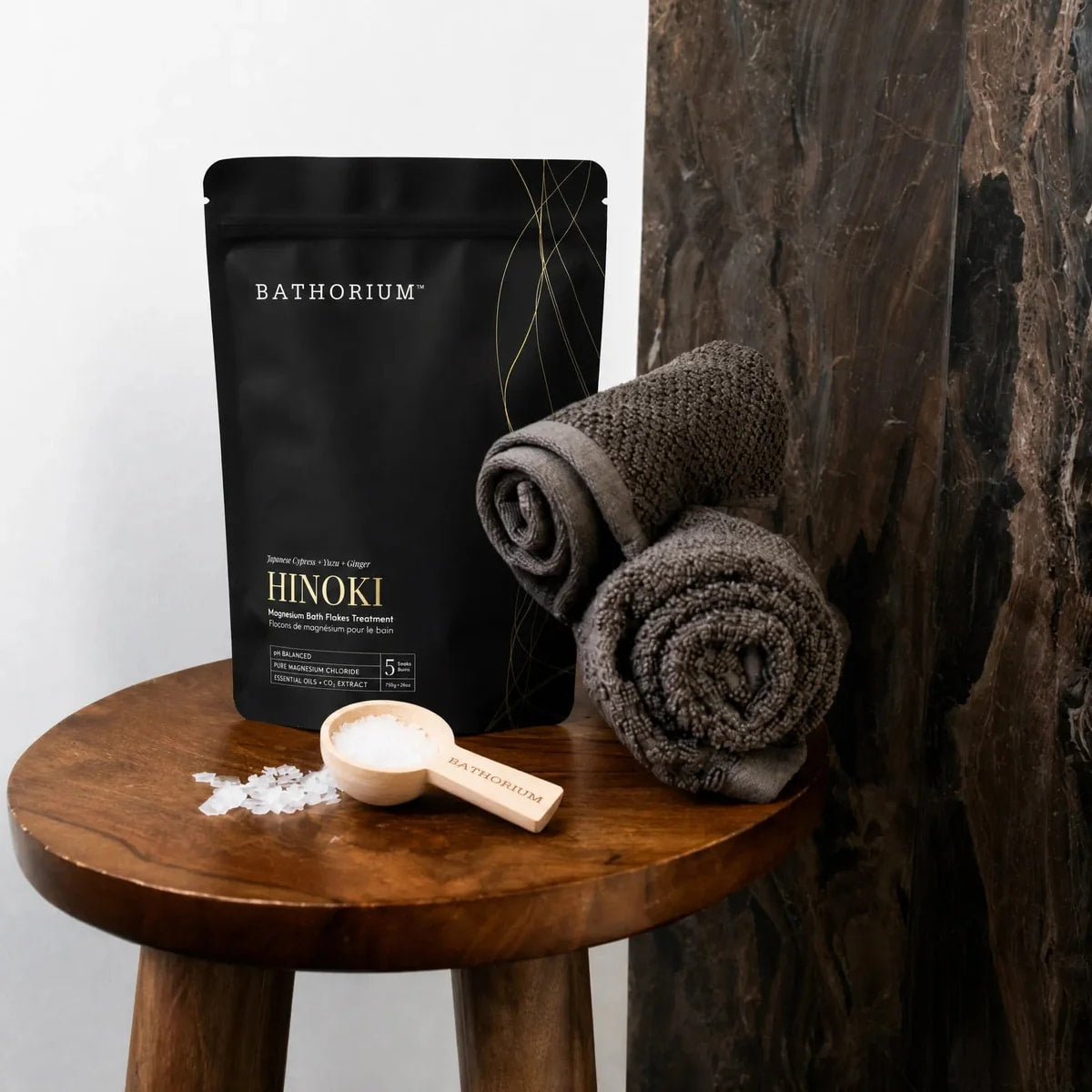 Hinoki Cypress Magnesium Flake Soak