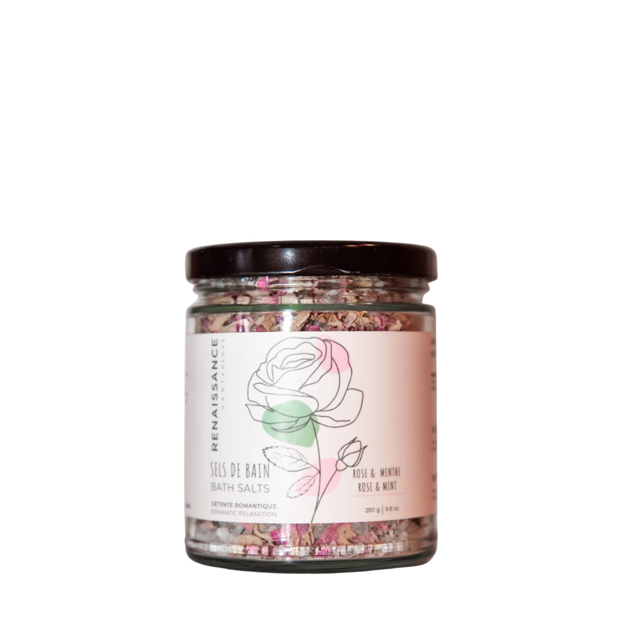 Sel de bain Rose et Menthe