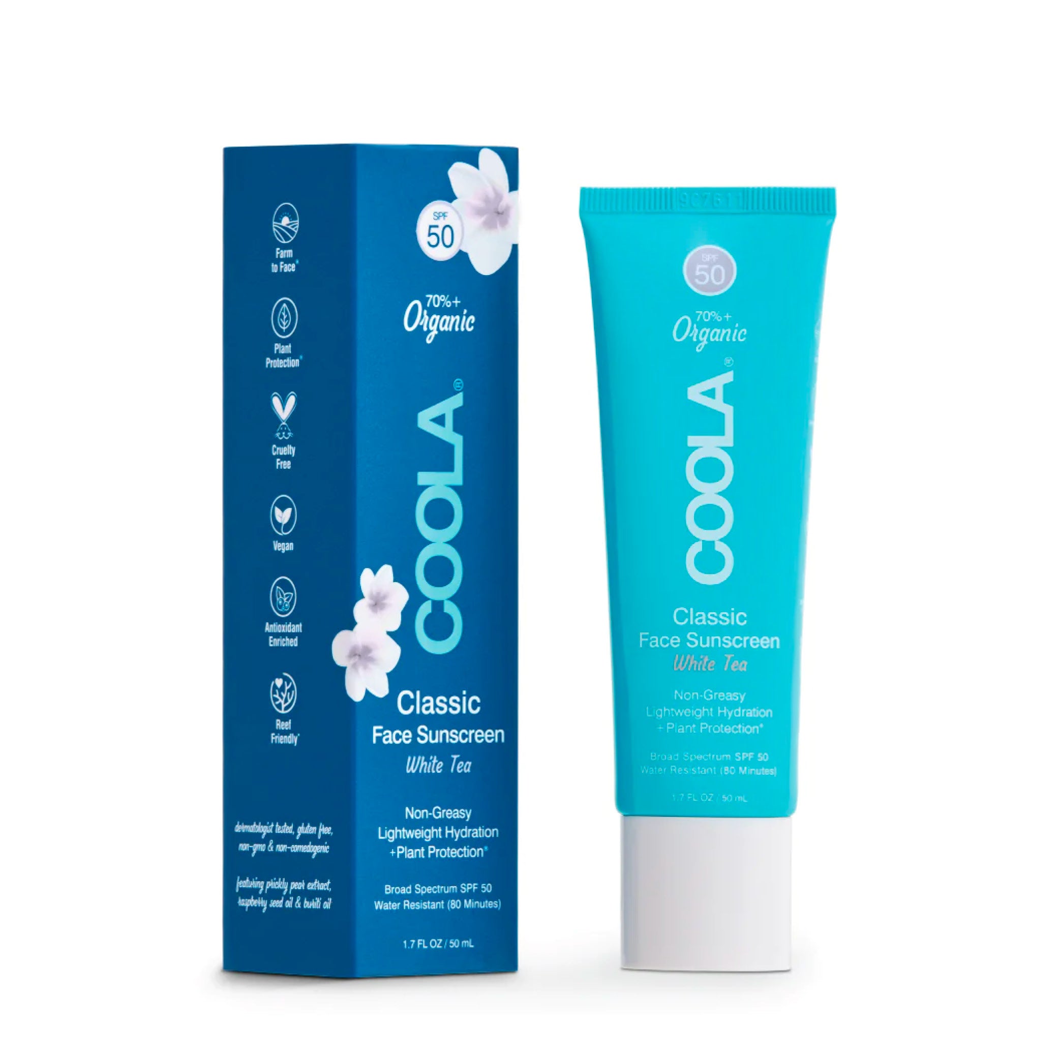 Face Sunscreen Lotion SPF 50 - White Tea