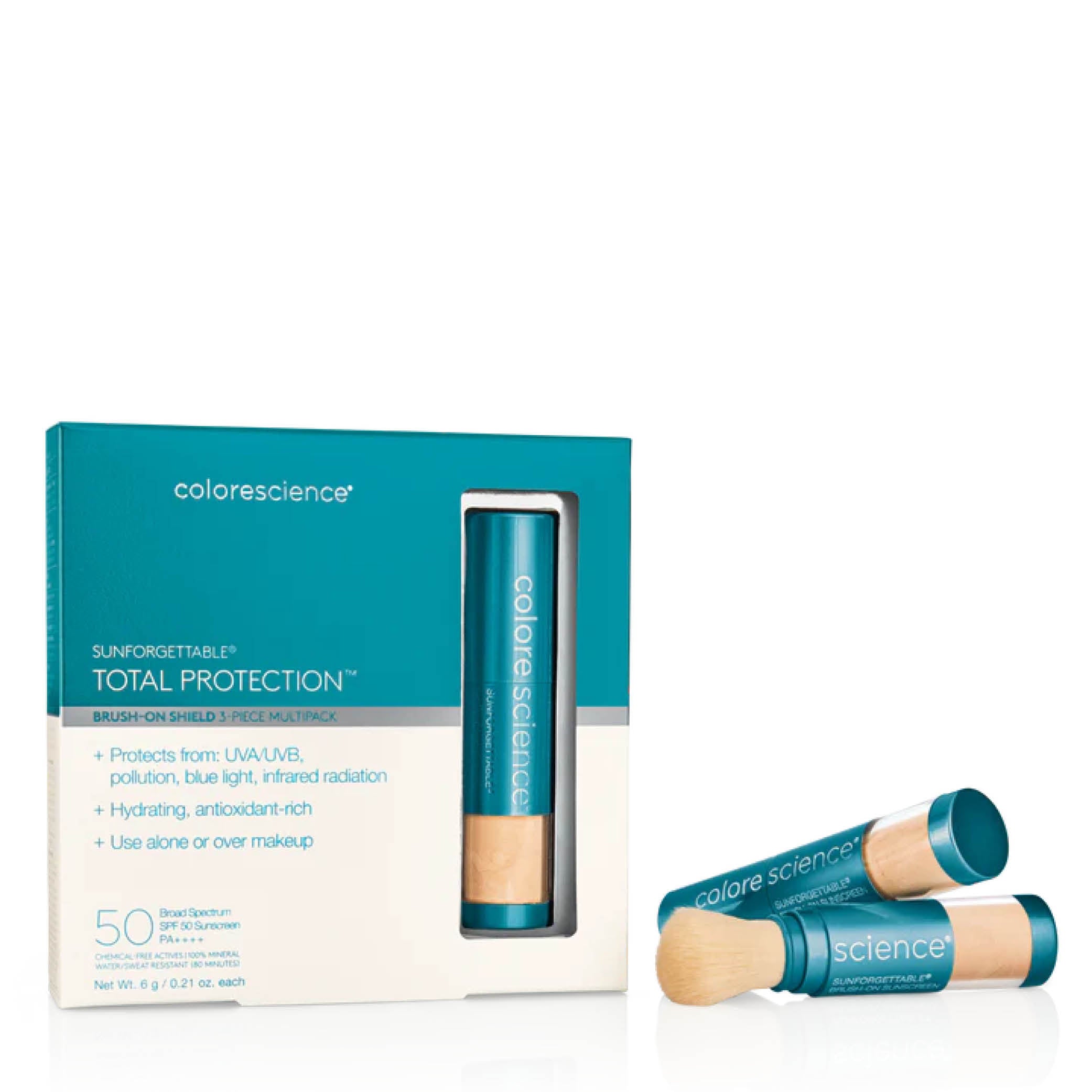 EnviroScreen Protection Multi-Pack: 3 BRUSHES SPF50 Medium