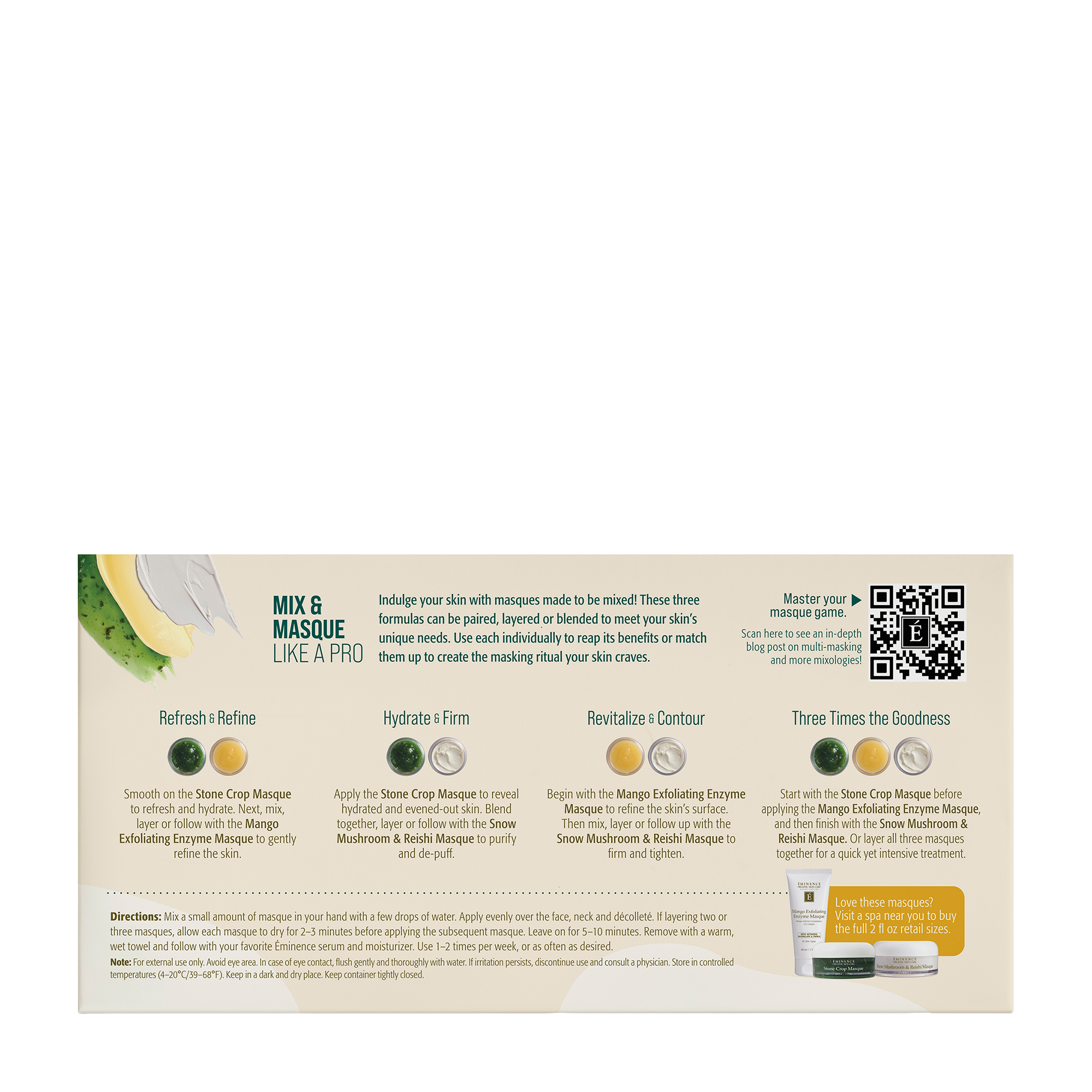 Mix and Masque Trio: Refine & Restore Gift Set