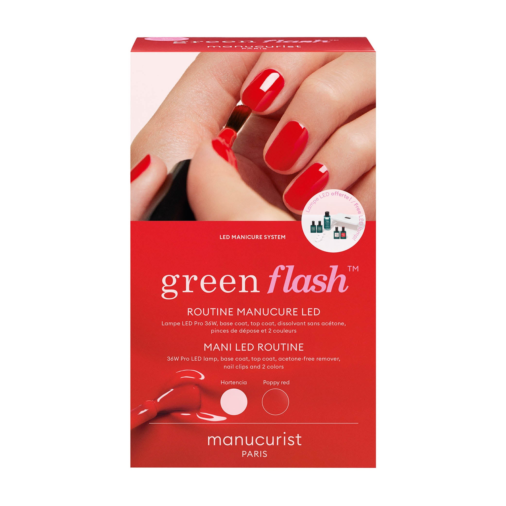 Green Flash Mani LED Routine