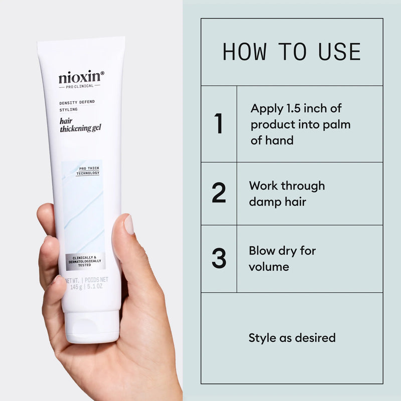 Density Defend Hair Thickening Gel - For Volumizing Hair
