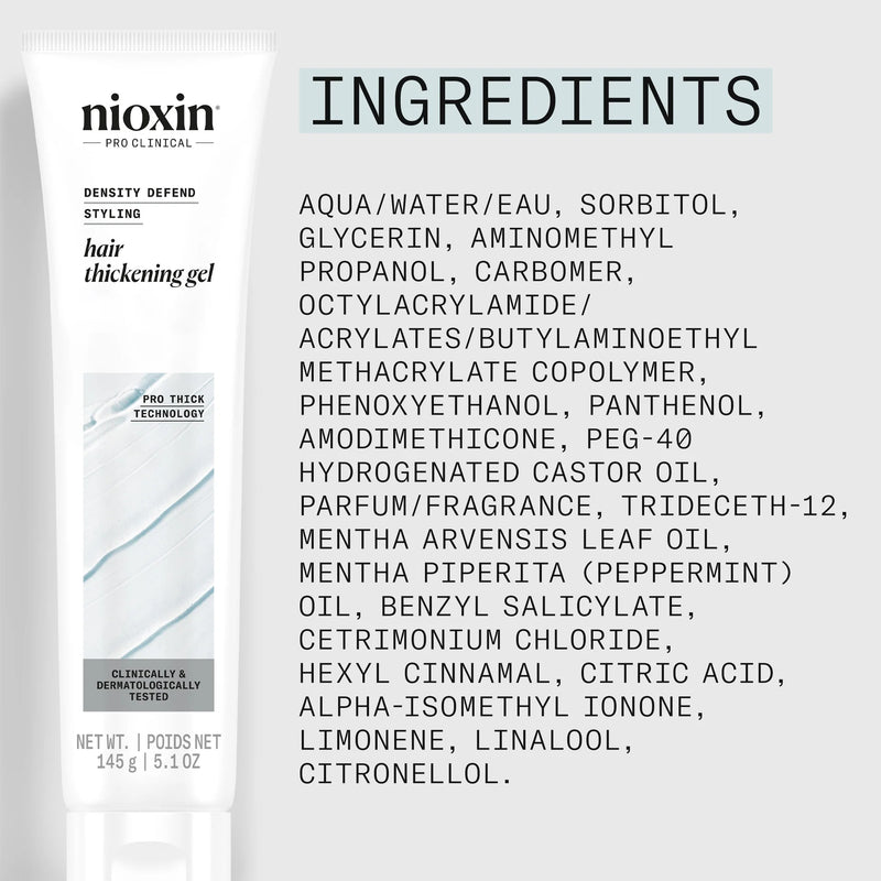 Density Defend Hair Thickening Gel - For Volumizing Hair