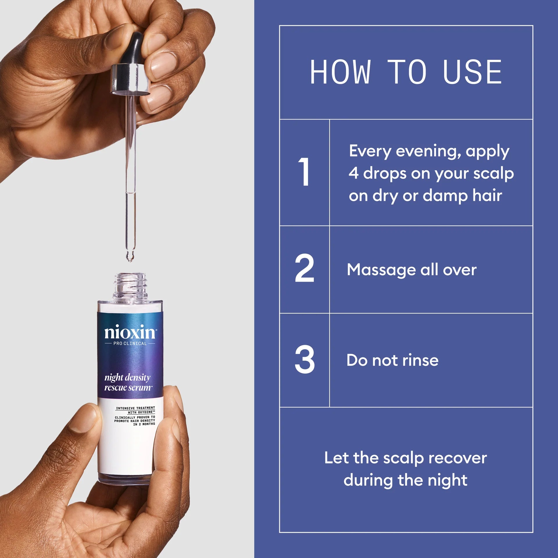 Night Density Rescue Serum - Overnight Hair Thickening Serum