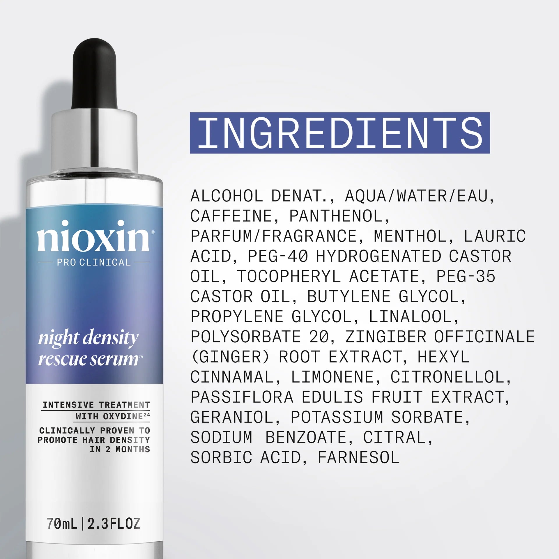 Night Density Rescue Serum - Overnight Hair Thickening Serum