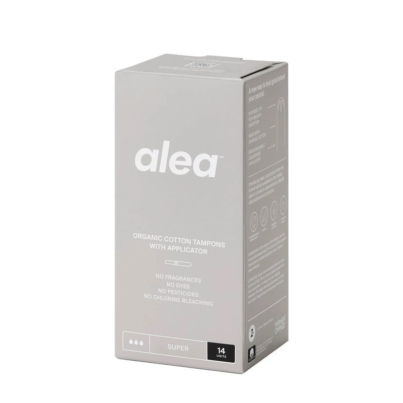 Tampons de coton biologique avec applicateur en carton