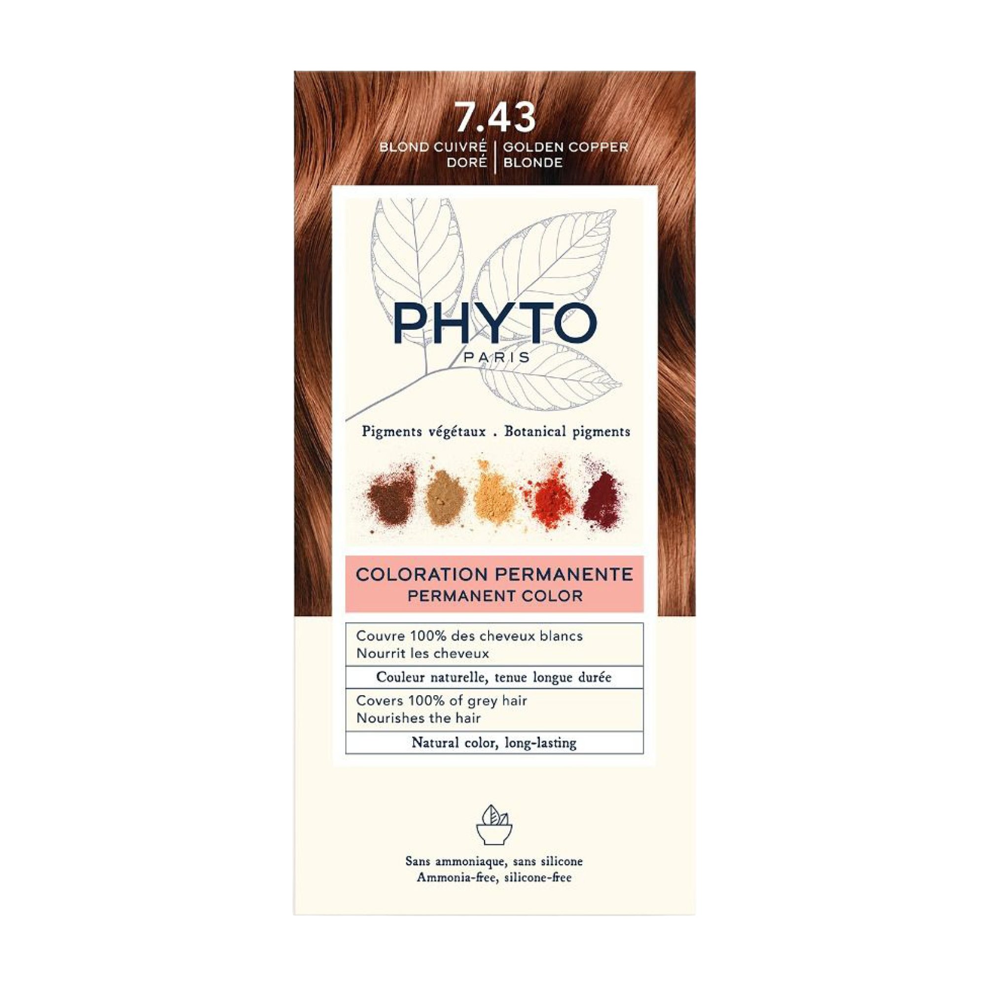 Phytocolor 7.43 Golden Copper Blonde