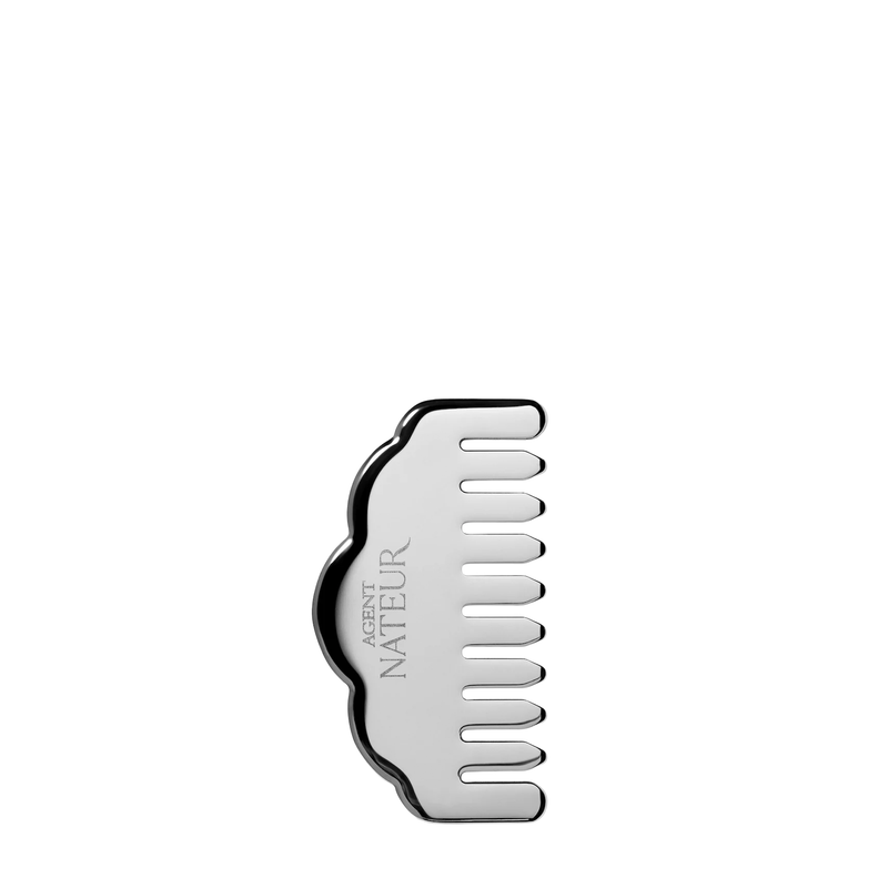 Stainless steel gua sha stimulating scalp comb
