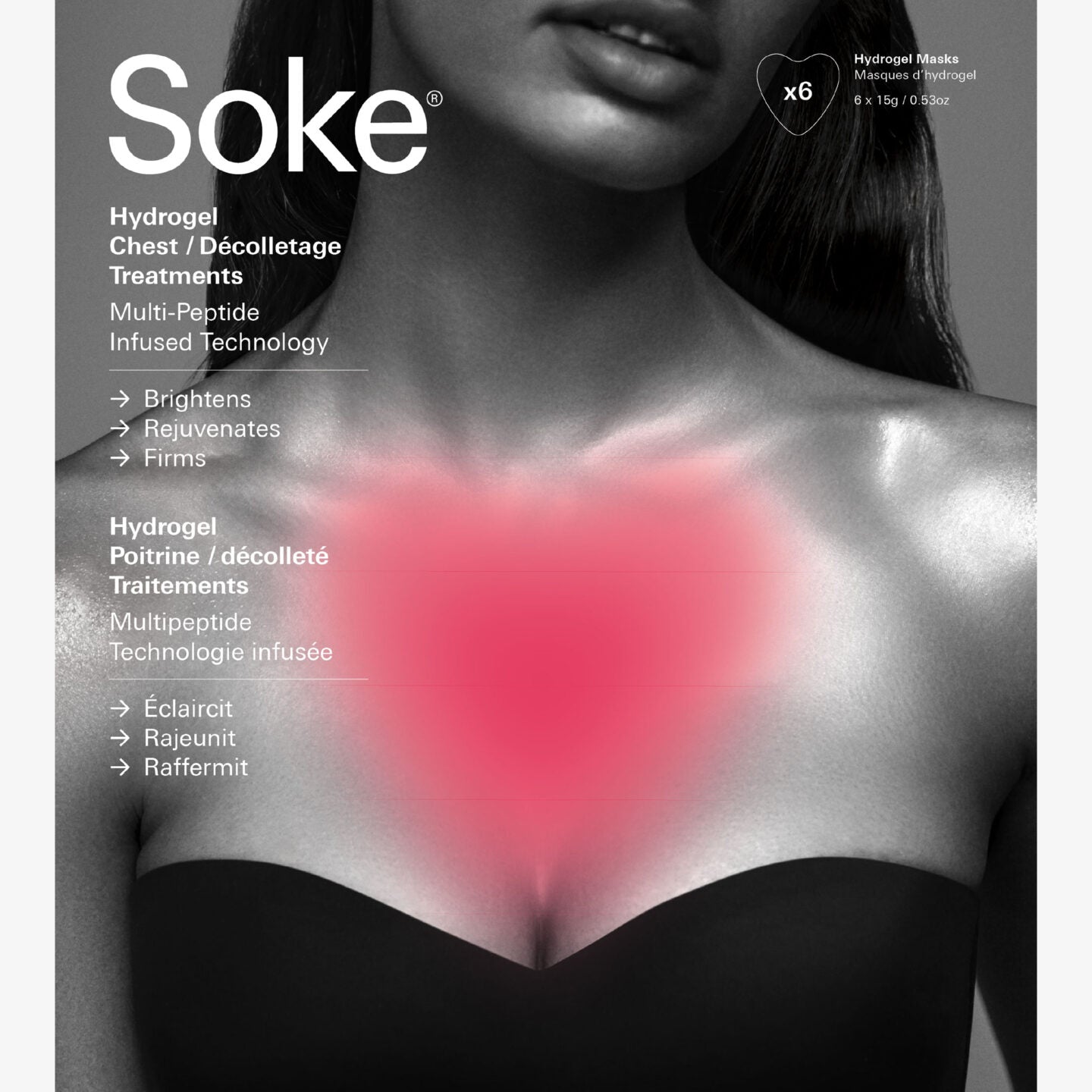 Masque de soin pour le décolleté