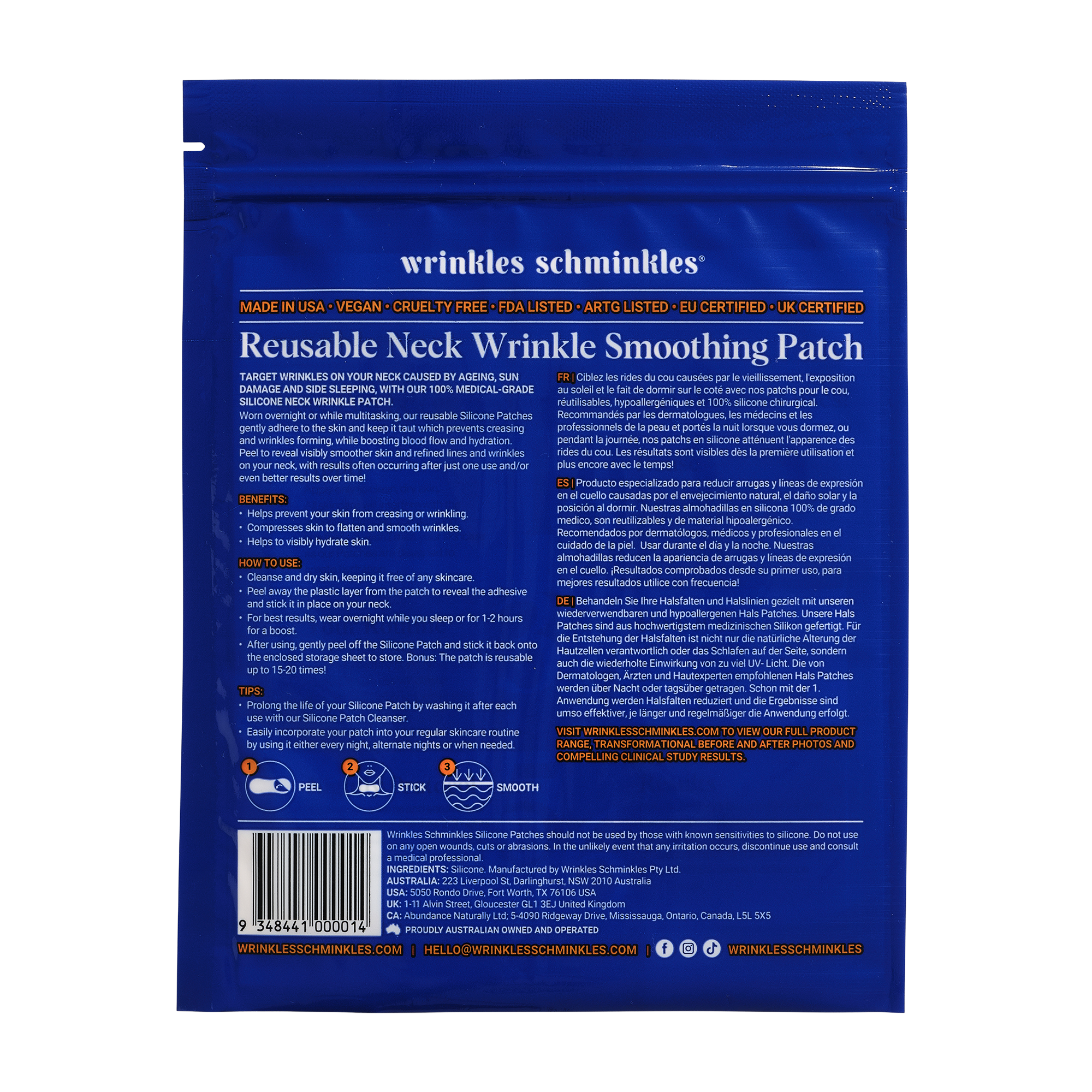 Neck Wrinkle Smoothing Patch