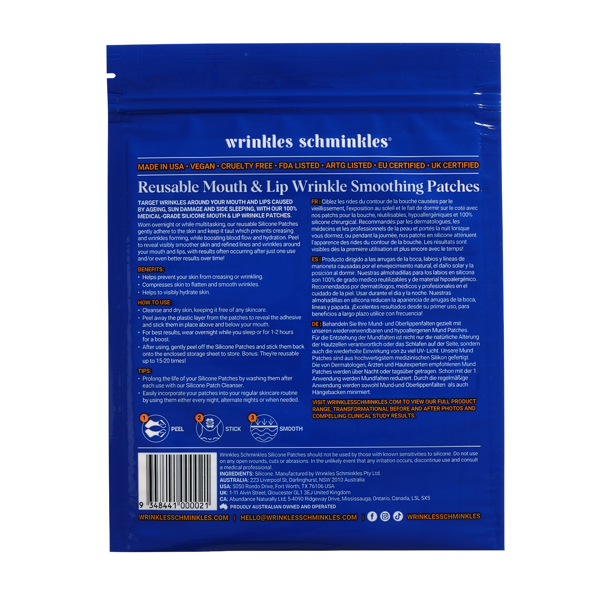 Mouth & Lip Wrinkle Smoothing Patches