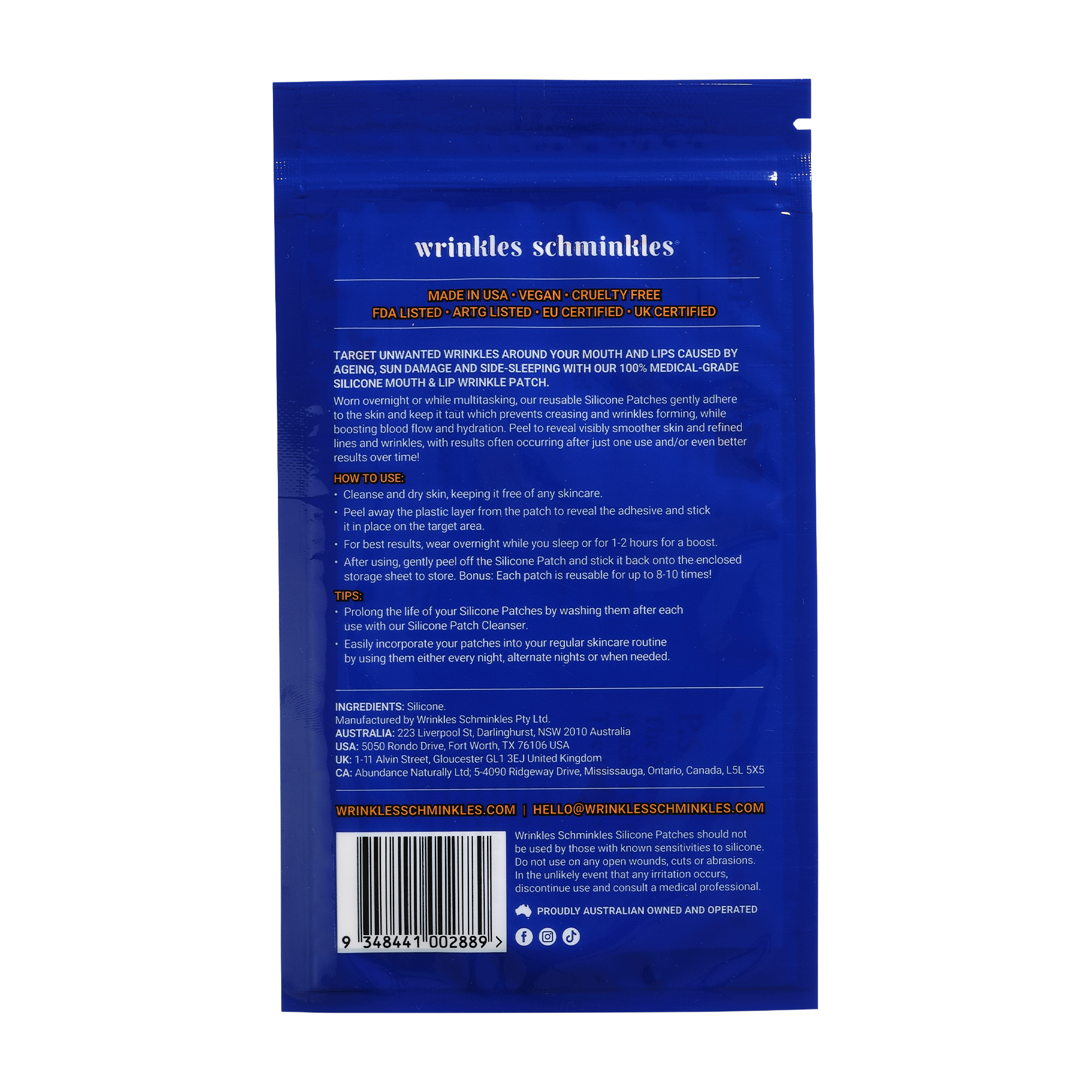 Mouth & Lip Wrinkle Smoothing Patches