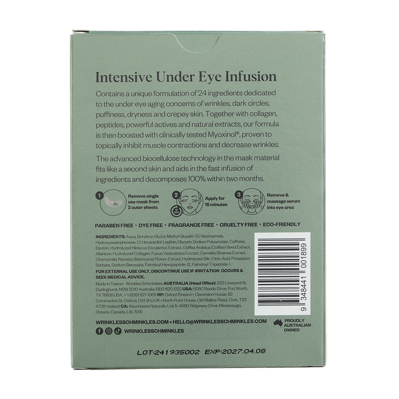 Masque en tissu lissant et anti-gonflements pour les yeux