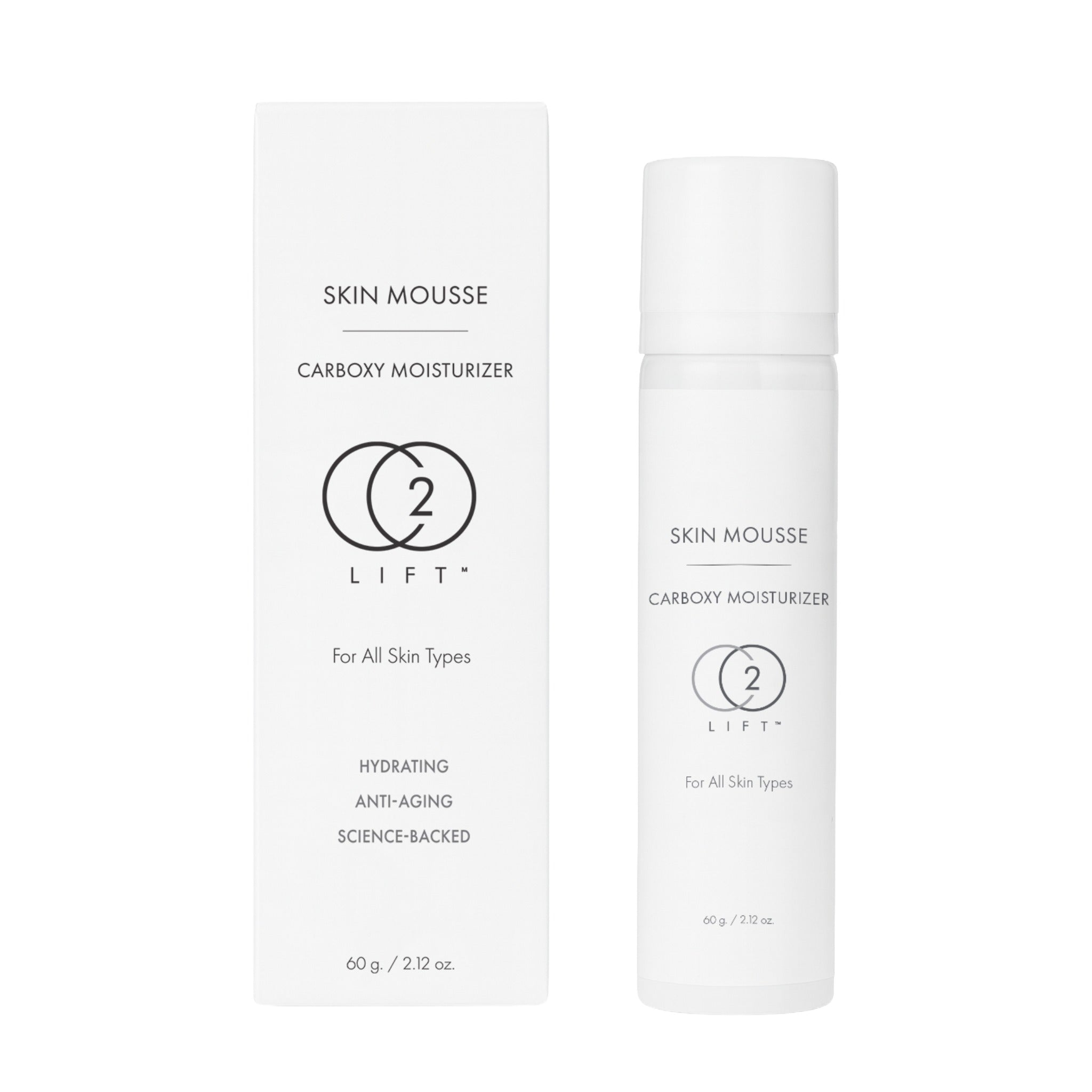 Lumisque CO2Lift® Skin Mousse Carboxy Moisturizer — hydrating, anti-aging mousse that smooths, brightens, and refines skin for a radiant glow.