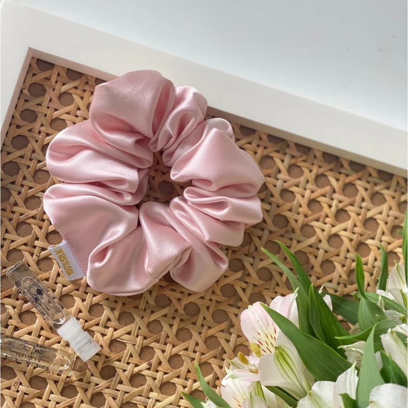 honeylux-organic-silk-scrunchie-pink-1
