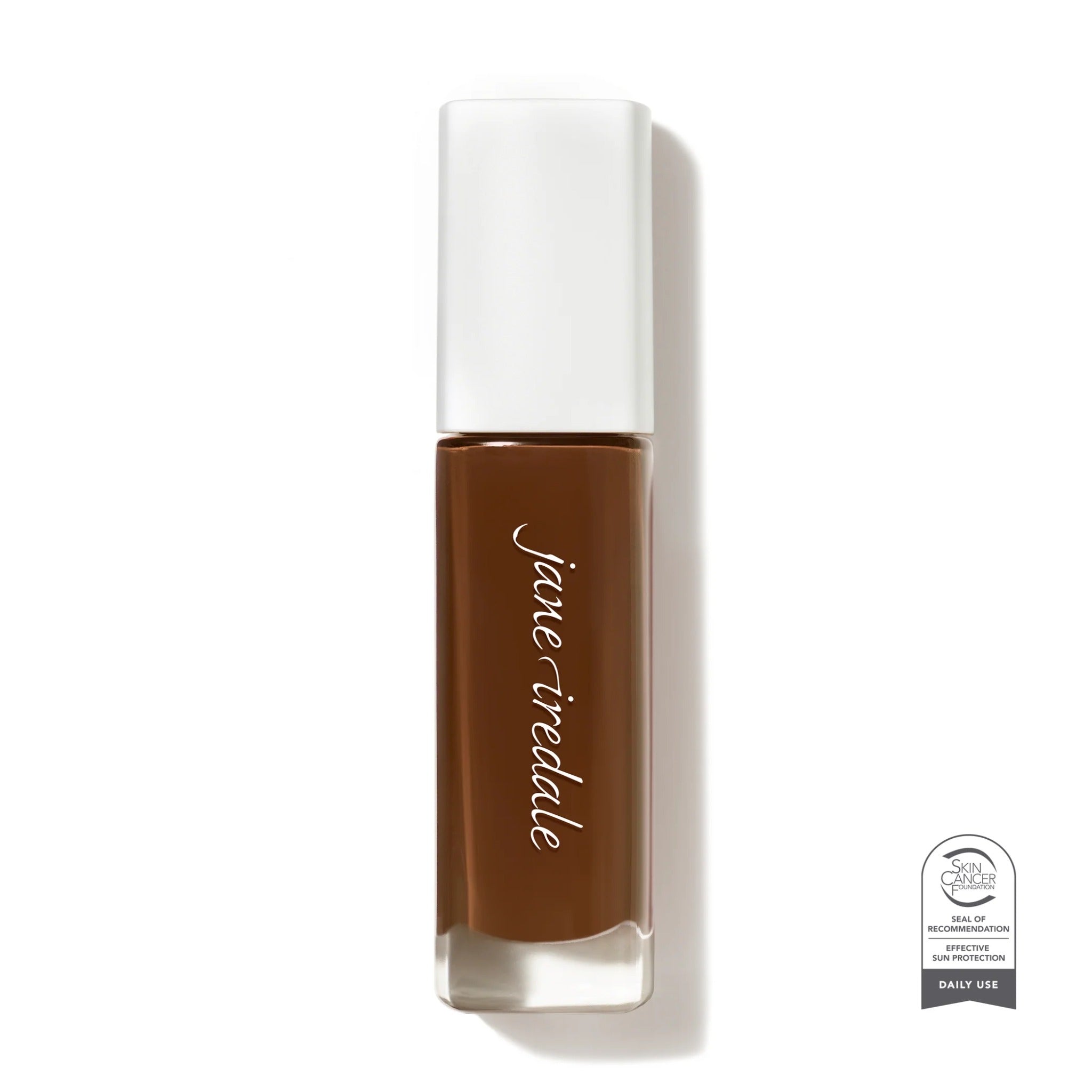 Jane Iredale Skintuition SPF 30 foundation – 84 Deeper, neutral undertones. Bottle photo.