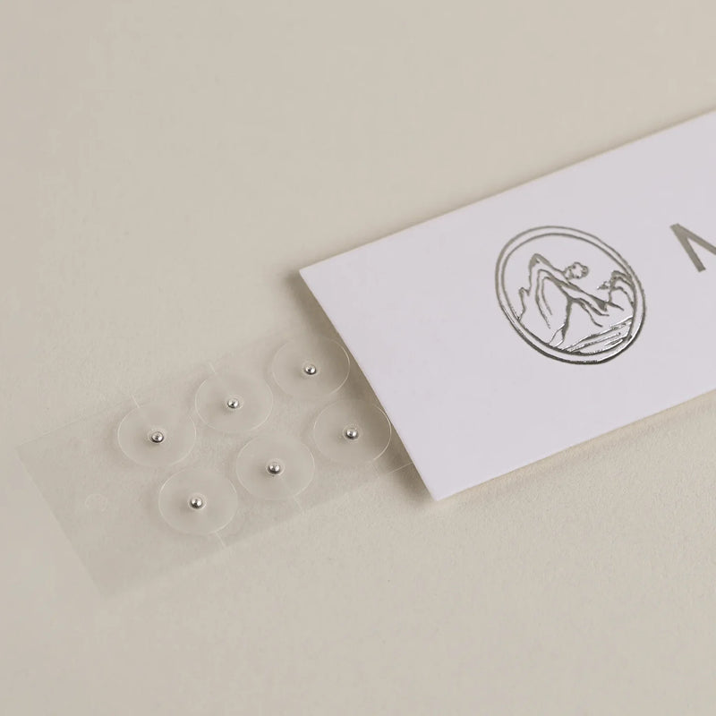 Mount Lai stainless steel acupressure ear seeds close-up