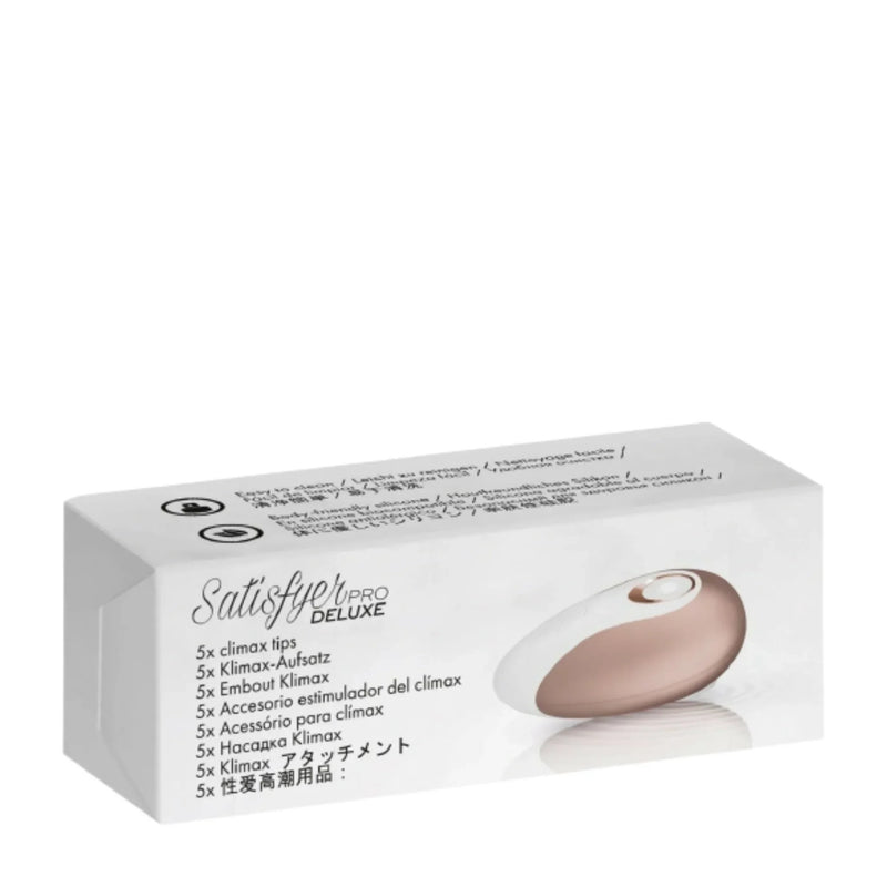 Satisfyer Pro Deluxe Climax Tips - Pack of 5 - White