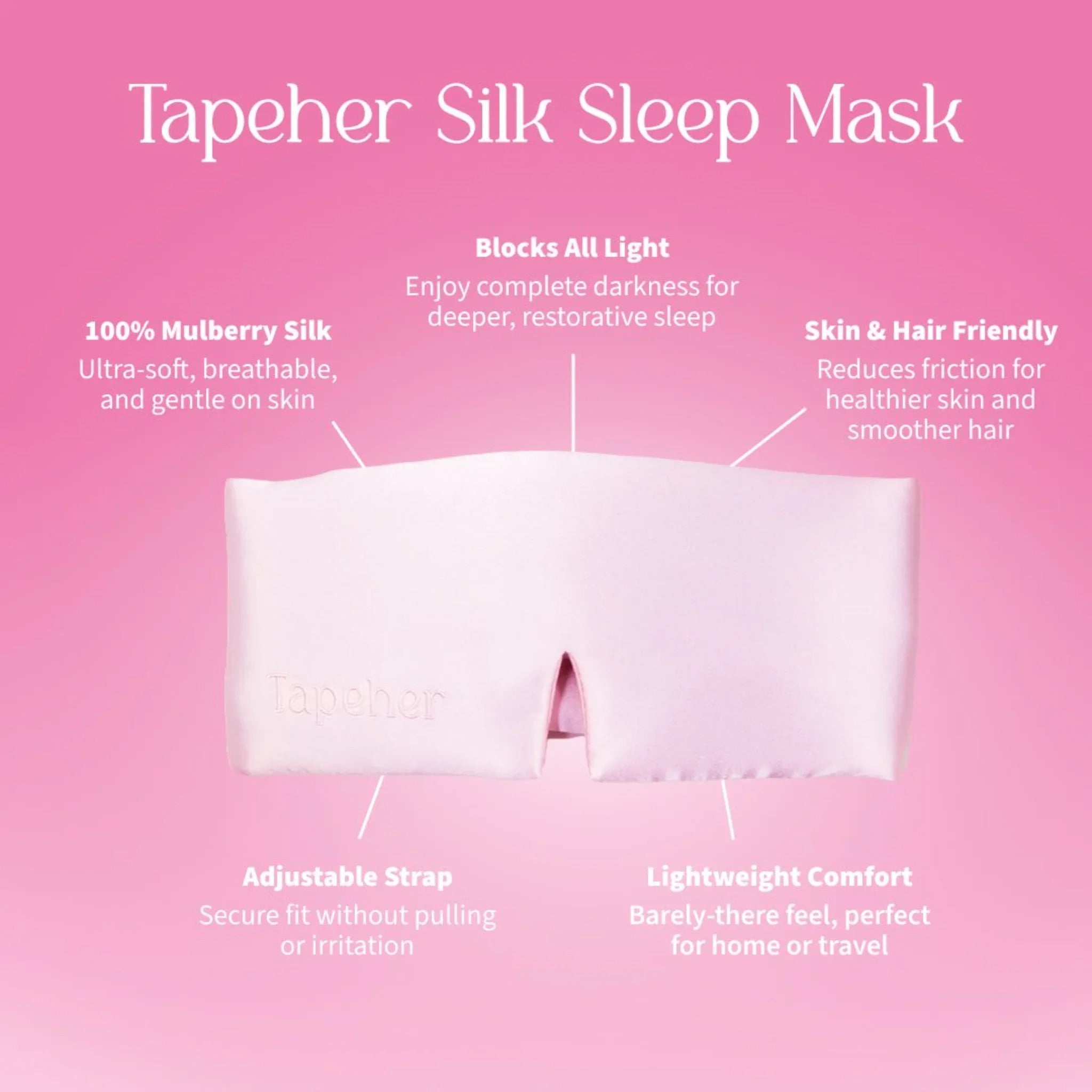 Masque de sommeil en soie