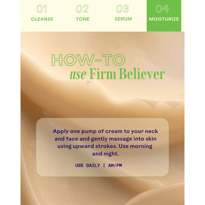 Crème lissante cou et visage Firm Believer™