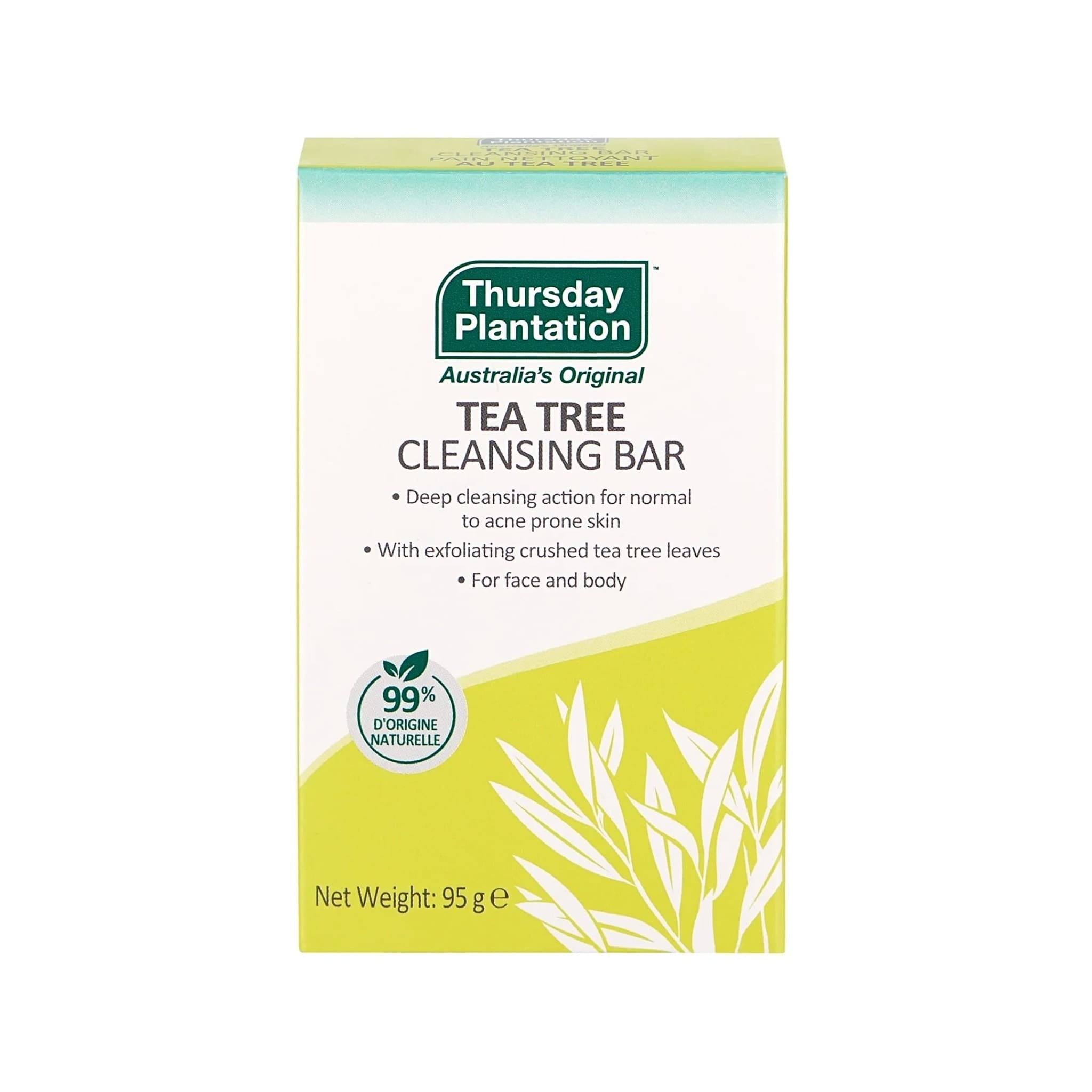 Tea Tree Exfoliating Cleansing Bar for Face & Body