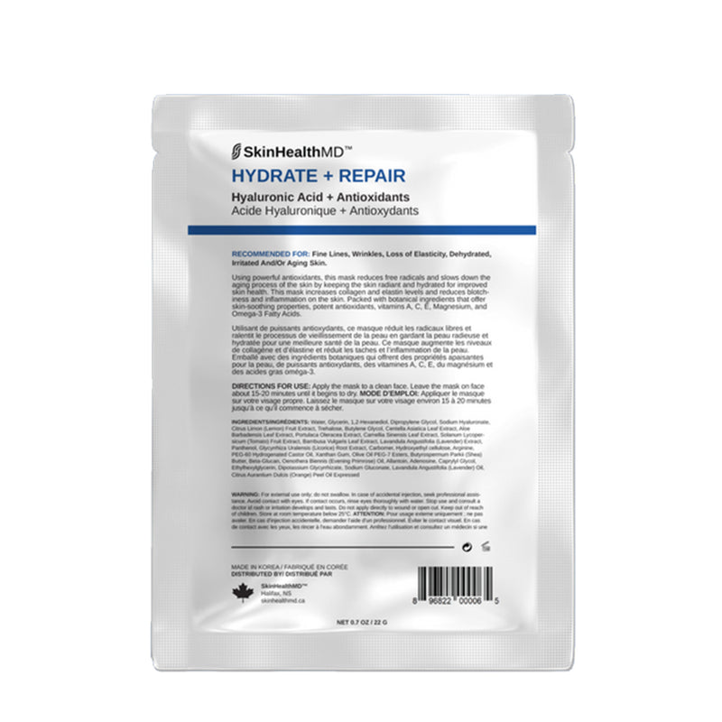 Hydrate + Repair Masque en feuille pour le visage