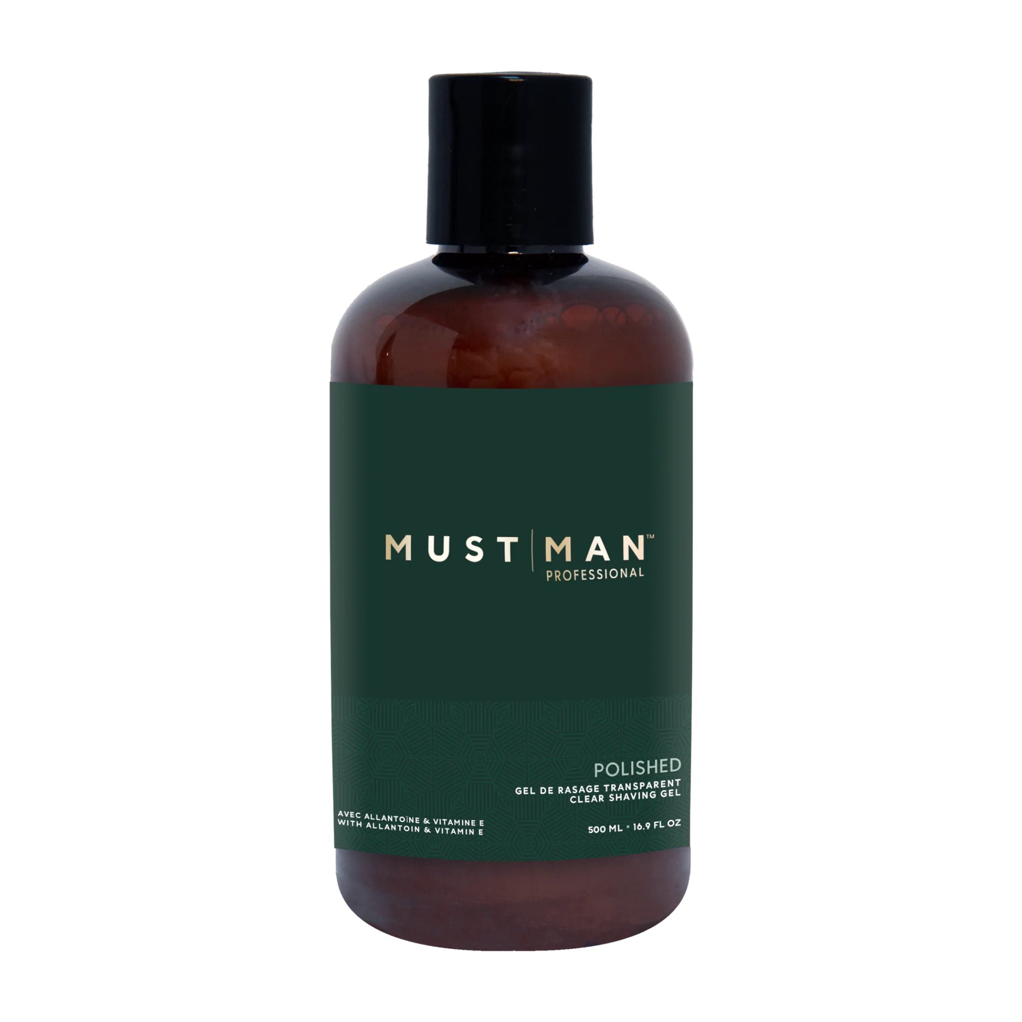 Must Man Gel de rasage transparent poli