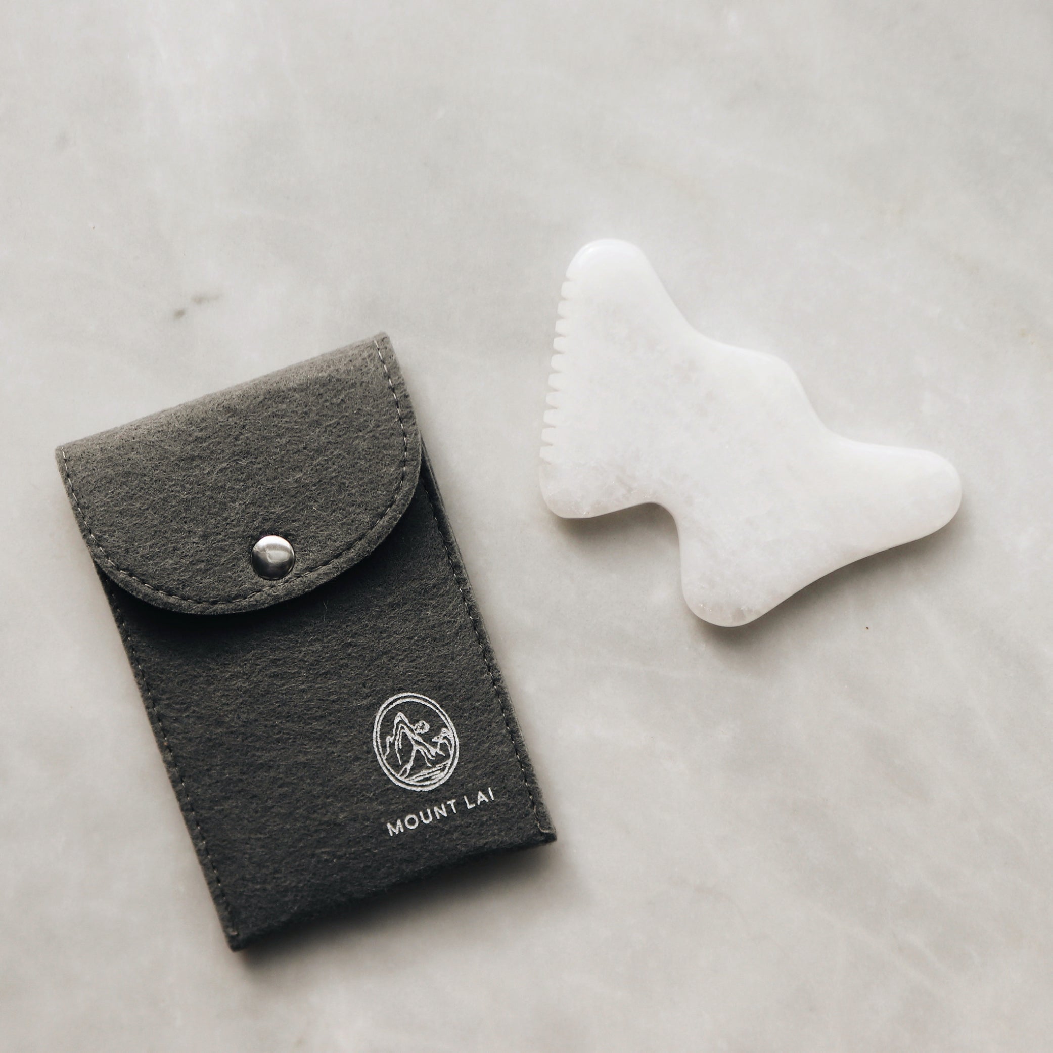 Vitality Qi White Jade Gua Sha Sculpting Tool