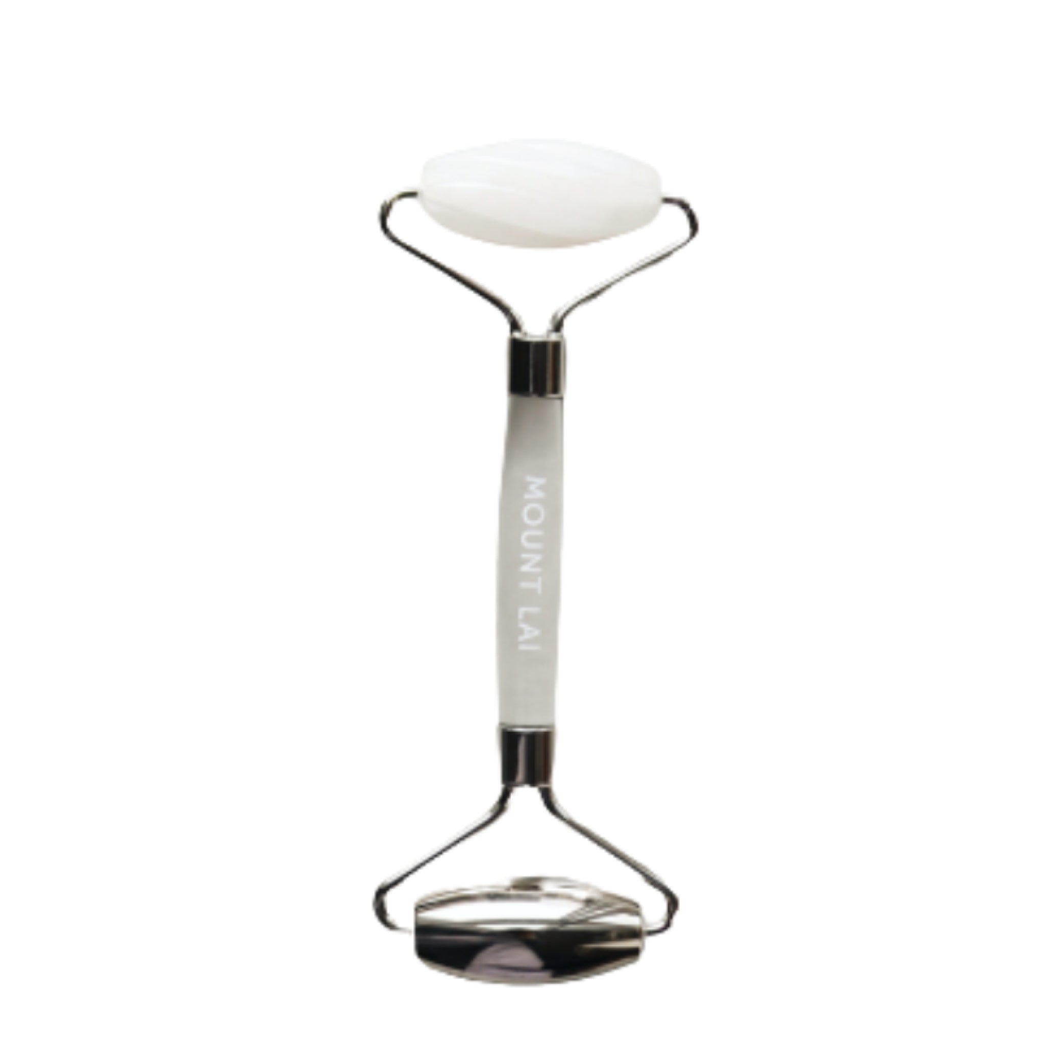 Vitality Qi White Jade & Stainless Steel Dual-Action Facial Roller
