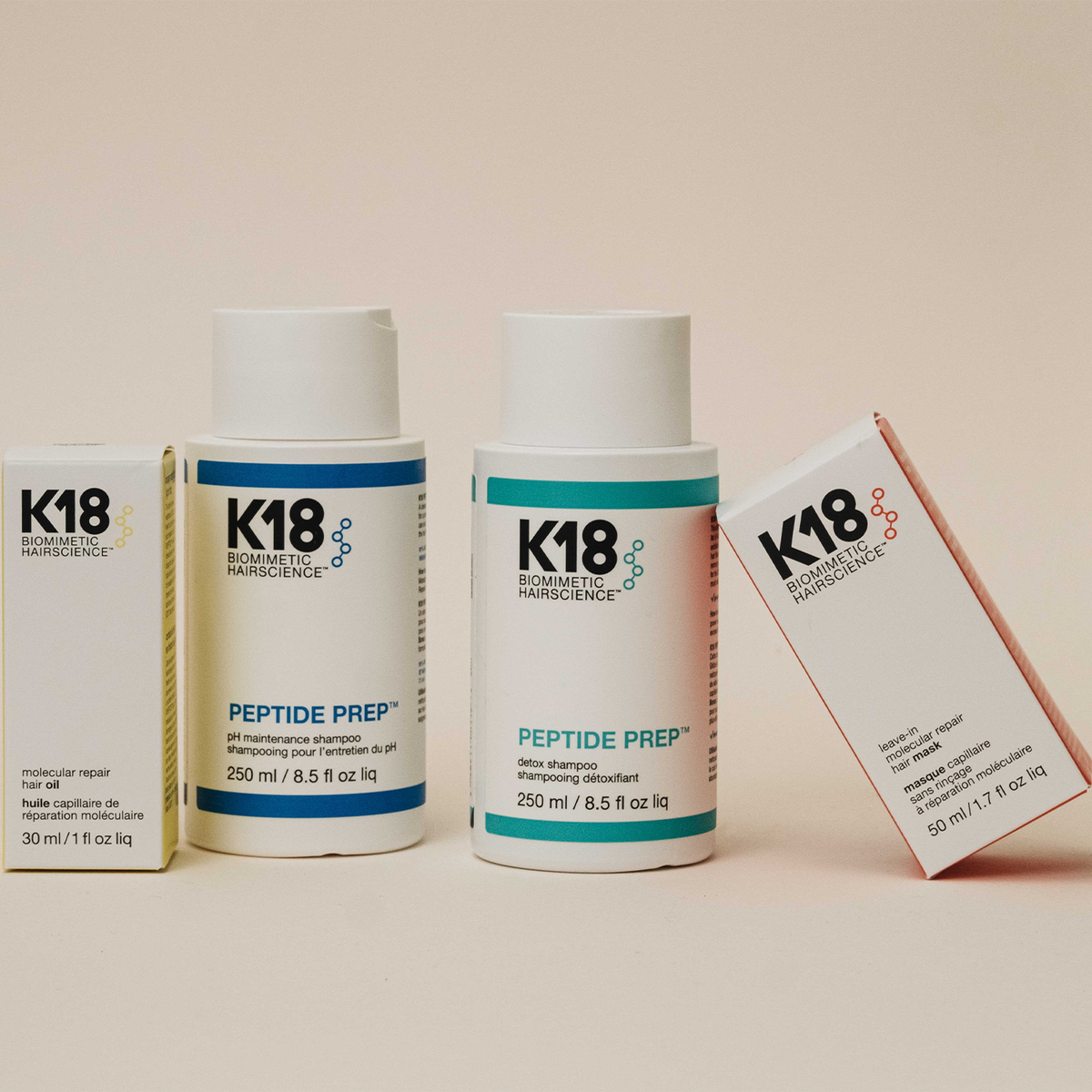 K18 Leave-In Molecular Repair Hair Mask, available in Canada at Boutique Skin Envie