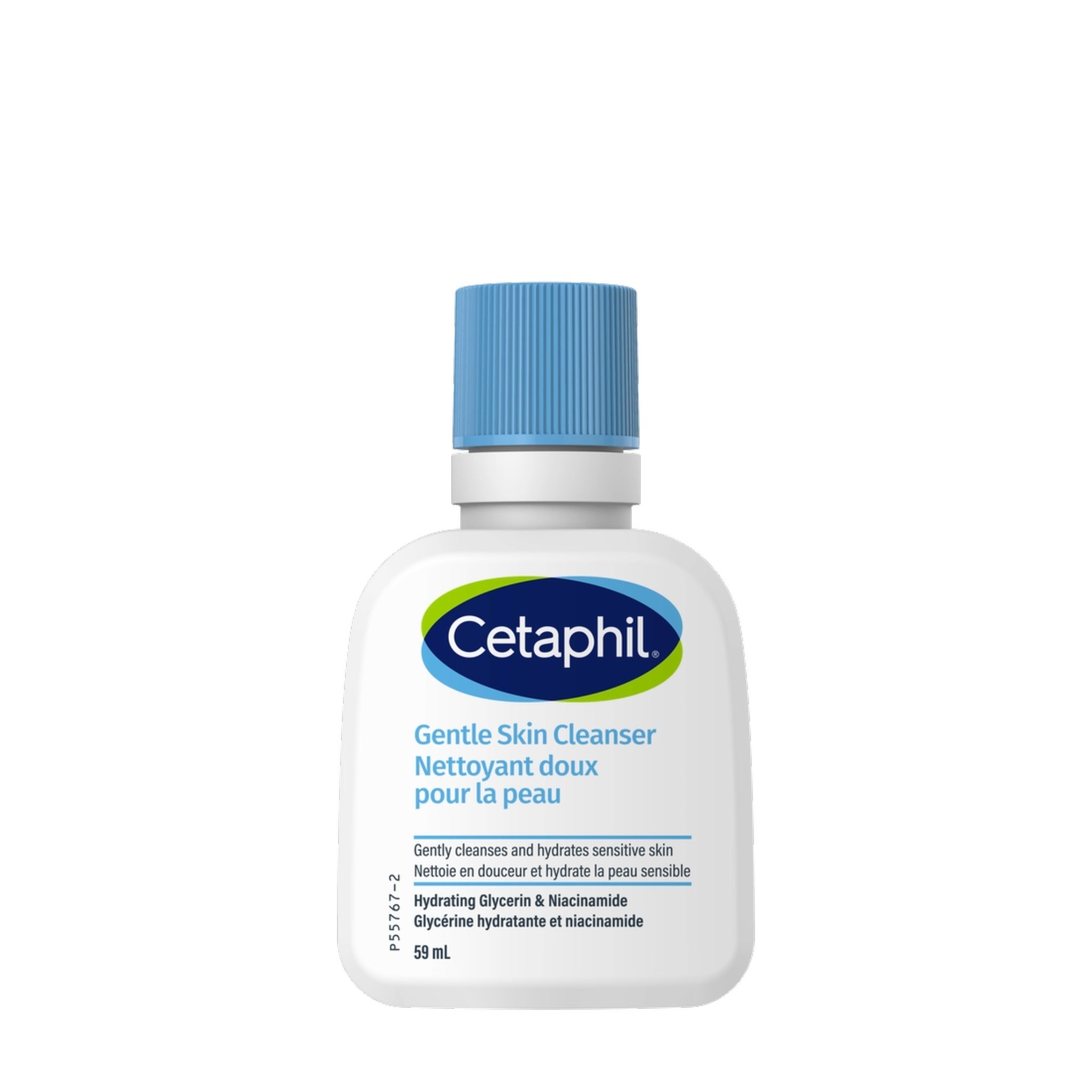 Cetaphil Gentle Skin Cleanser bottle 60ml for sensitive skin, mild non-foaming face and body wash – at bskinenvie.