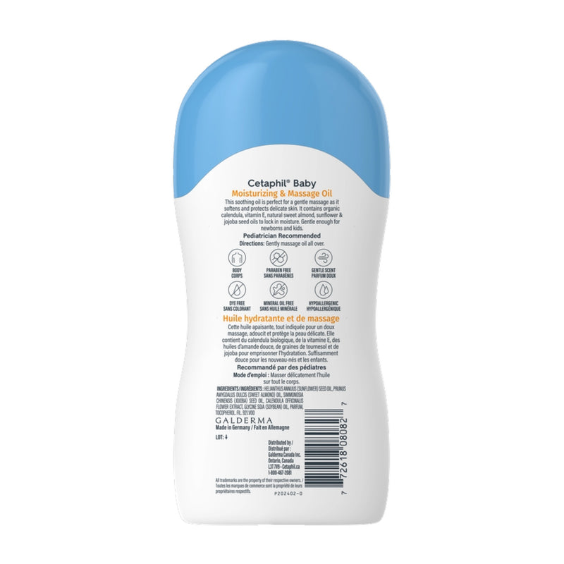 Huile hydratante et de massage Cetaphil Baby