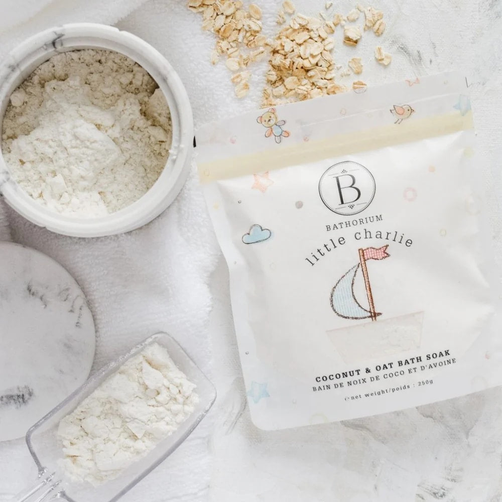 Soin pour le bain à la noix de coco et à l'avoine pour enfants Little Charlie