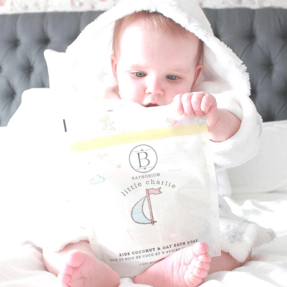 Soin pour le bain à la noix de coco et à l'avoine pour enfants Little Charlie