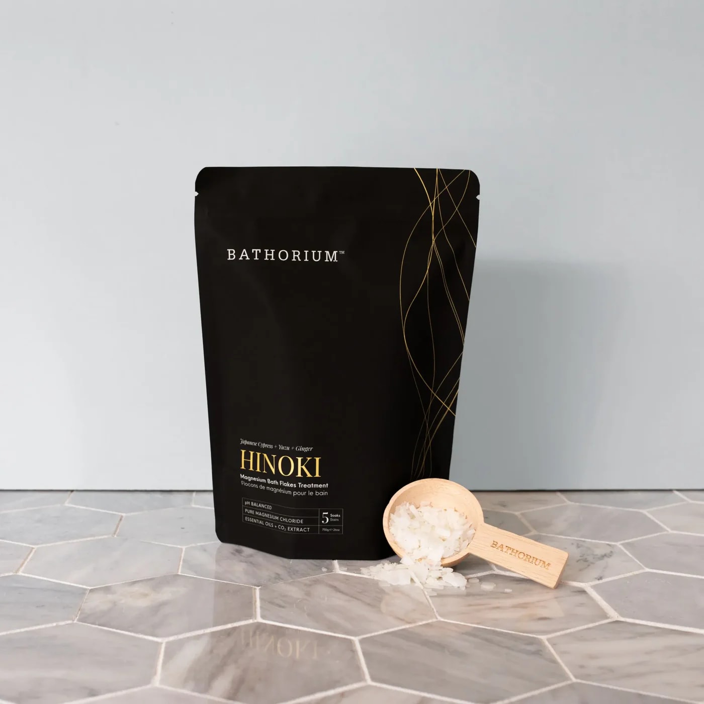 Hinoki Cypress Magnesium Flake Soak