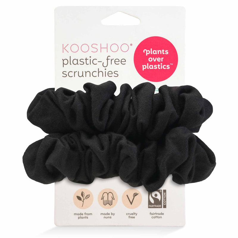 Plastic-Free Scrunchies - All Black