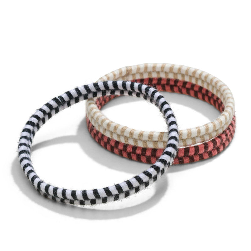 Boho bracelet hair tie organic cotton thick hair bun ponytail holder
 #color_wanderlust