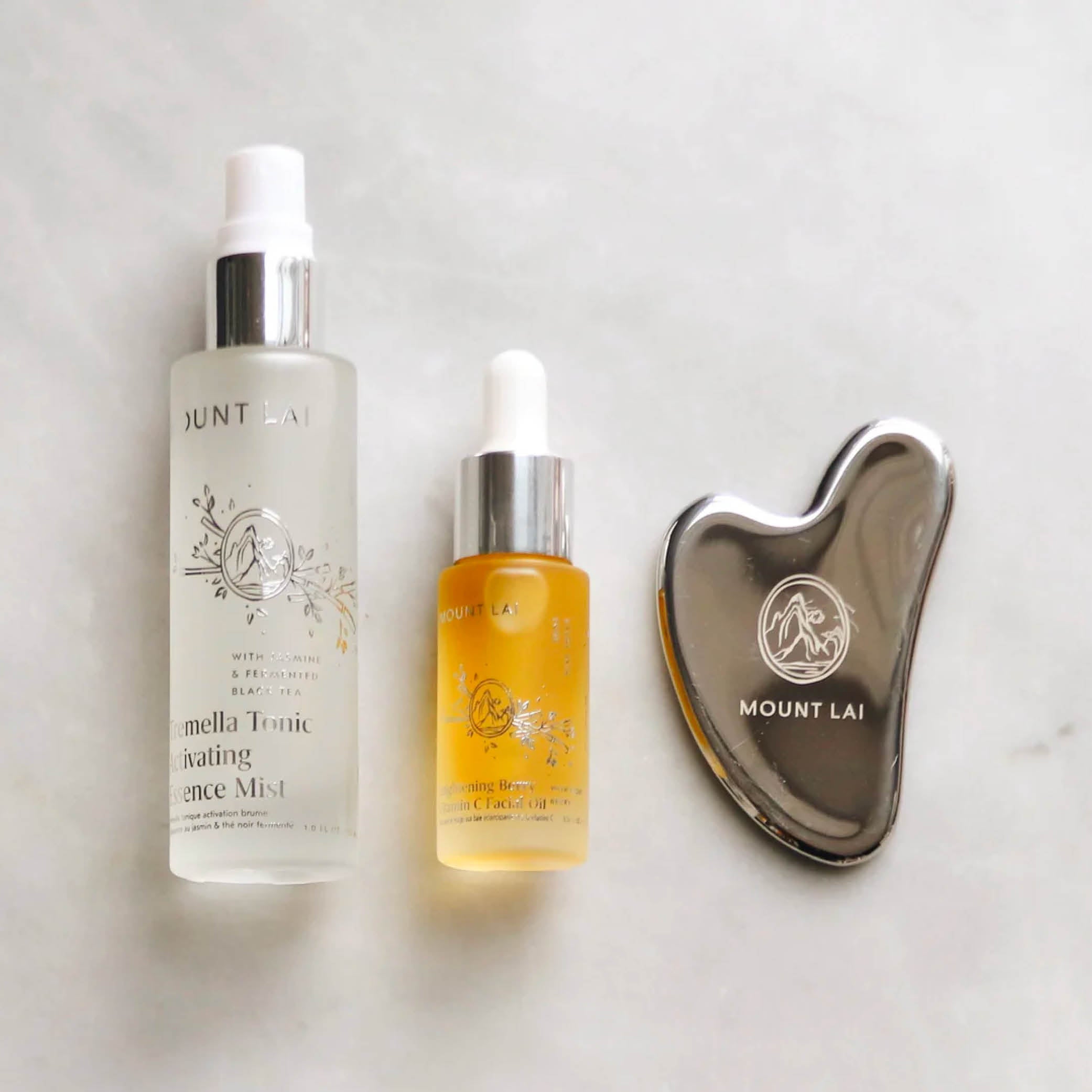 Brightening Stainless Steel Gua Sha Essentials Set