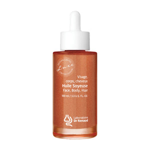Huile soyeuse pour le visage, le corps et les cheveux