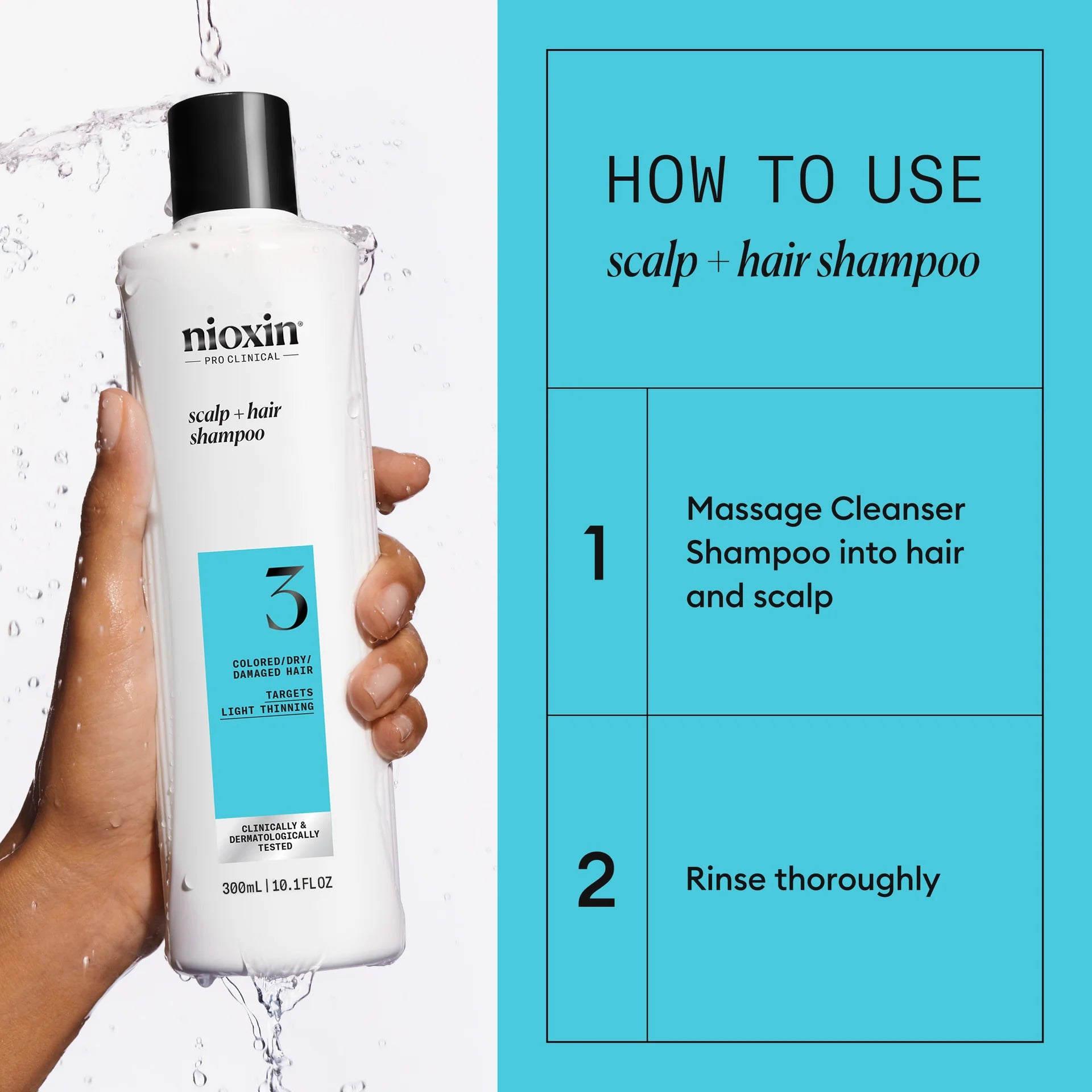 System 3 Scalp + Hair Shampoo - Hair Thickening Shampoo