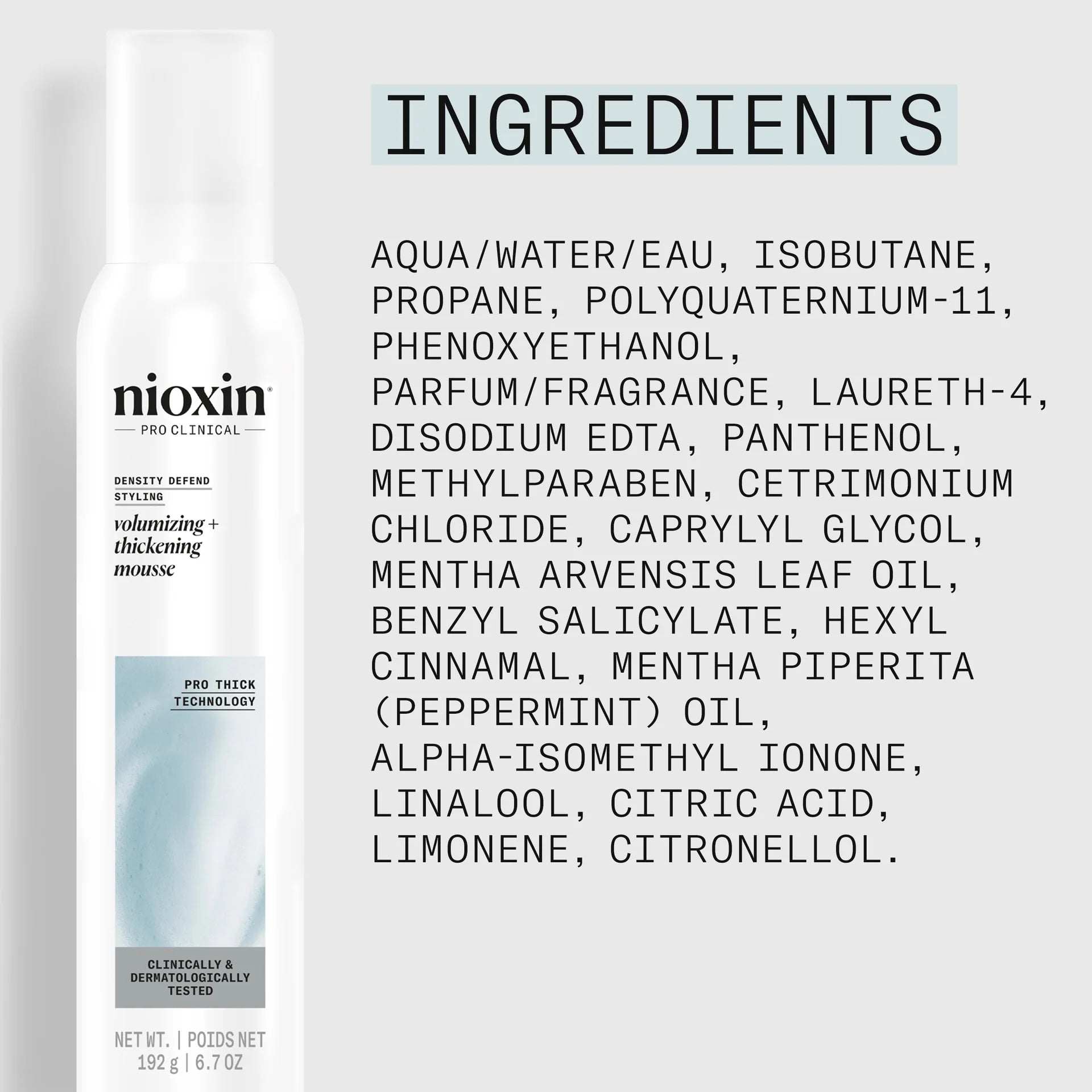 Density Defend Styling Volumizing + Thickening Mousse