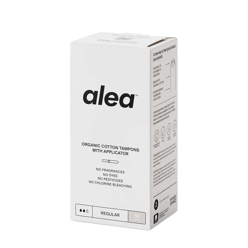 Tampons de coton biologique avec applicateur en carton
