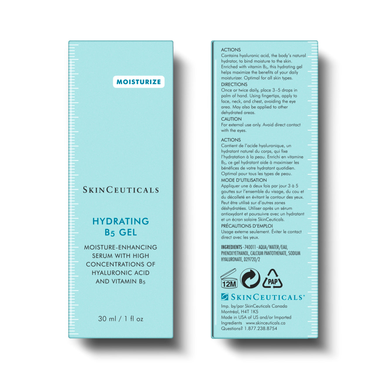 Gel B5 hydratant