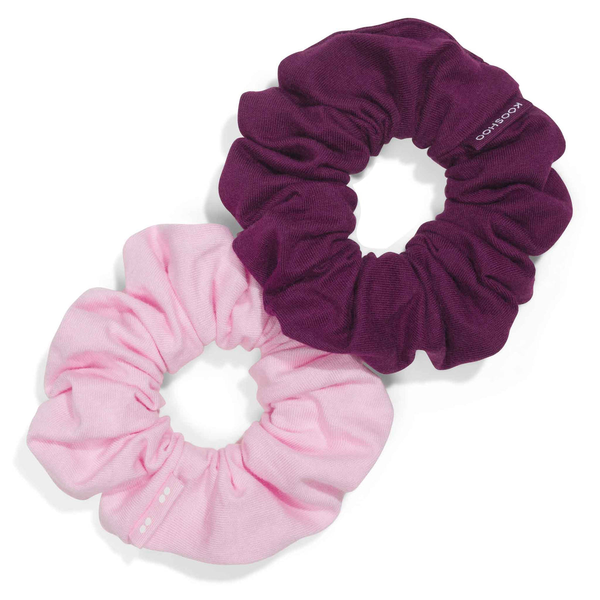 purple and pink organic scrunchies soft no-damage hair accessories #color_pink-beet