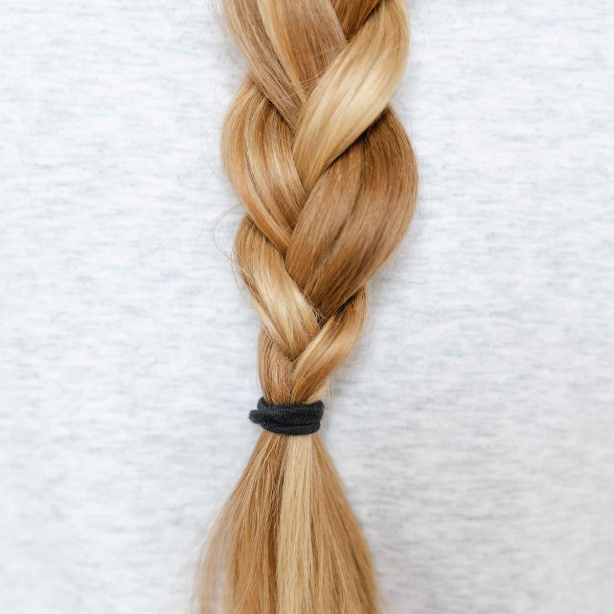 Midi hair ties black ponytail holder fine medium hair plastic-free #color_black