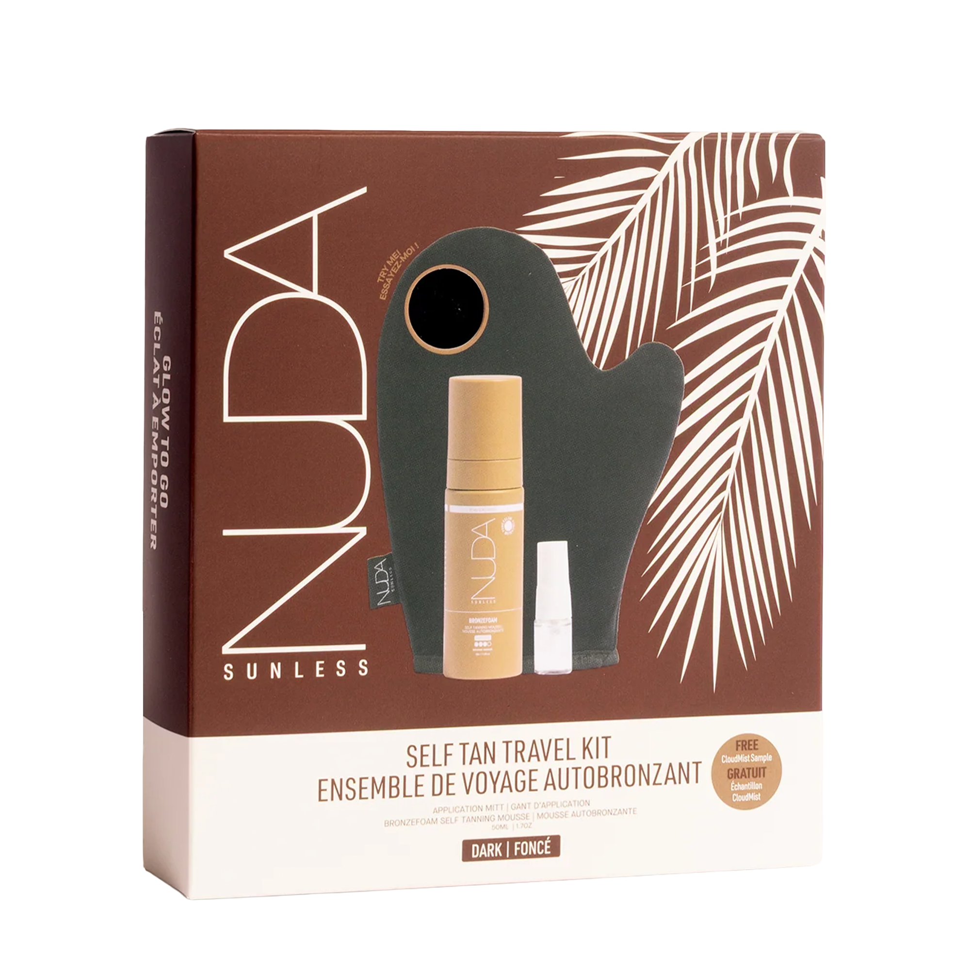 Ensemble de voyage autobronzant